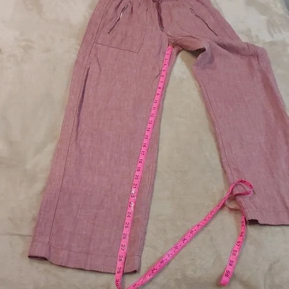Athleta Cabo Linen Wide Leg Pants Womens Size 2P - Picture 5 of 9